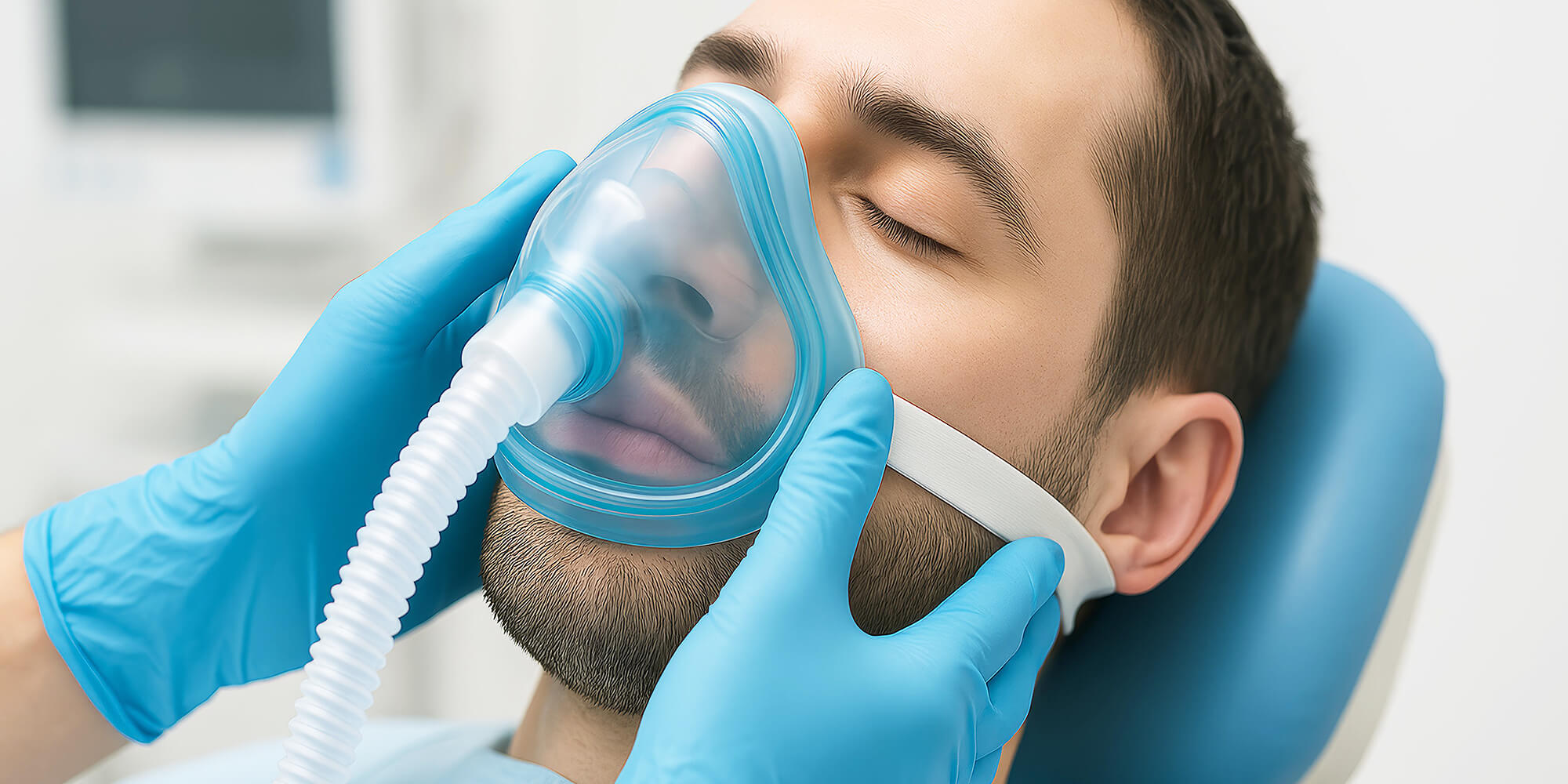 ahnarzt-Team bereitet Narkose vor – Symbol für Sicherheit und Komfort während der Behandlung